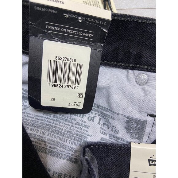 NWT Levi’s 501 Original Black Jean Short-sz 29 - Picture 5 of 11